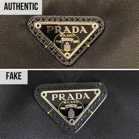 how to spot fake prada tessuto|prada nylon spotting.